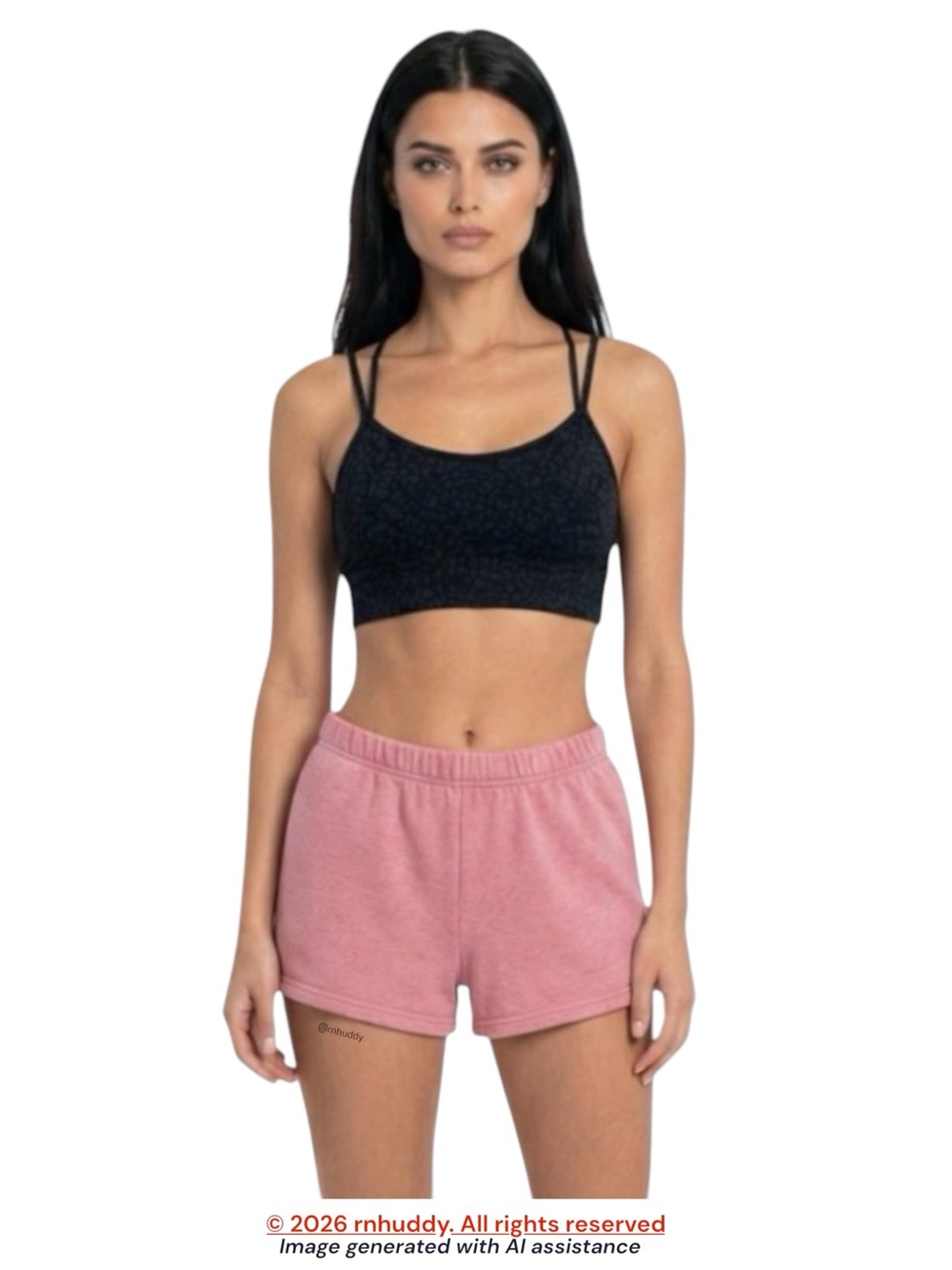 Aritzia TNA XXS heathered pink cozy fleece shorts
